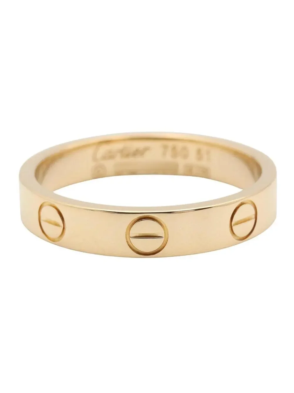 Cartier Mini Love Ring 18Kyg Yellow #282694C13B - Picture 2 of 8